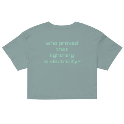 The Great: Benjamin Franklin | Euro British American World Changer– Women’s Cropped Heritage Tee - Image 5